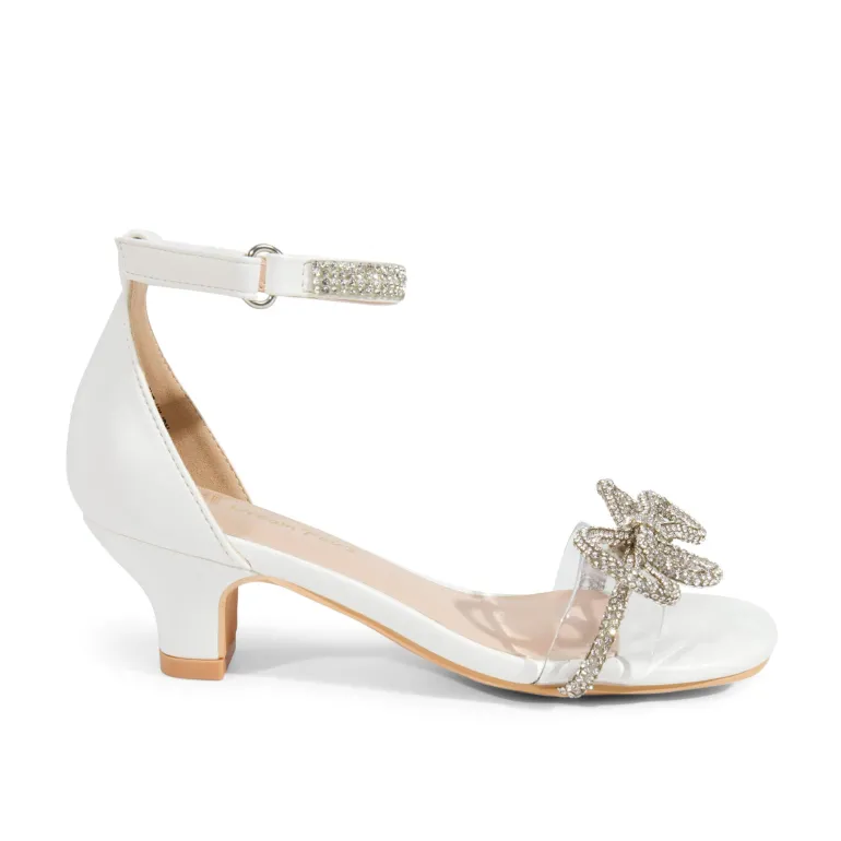 Girls Low Heel Ankle Strap Sandals