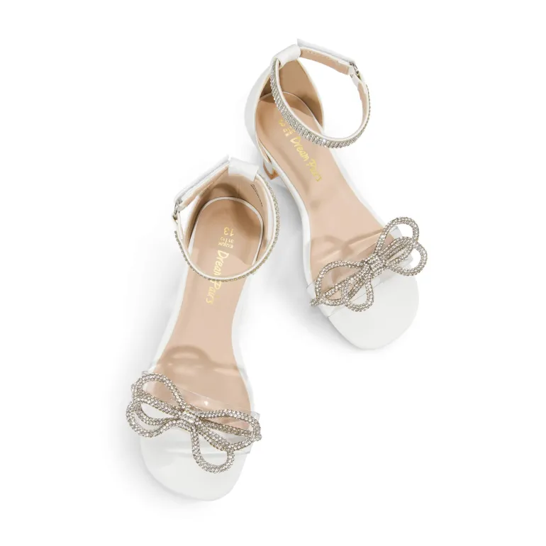 Girls Low Heel Ankle Strap Sandals