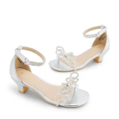 Girls Low Heel Ankle Strap Sandals