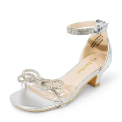 Girls Low Heel Ankle Strap Sandals