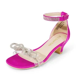 Girls Low Heel Ankle Strap Sandals
