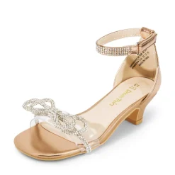 Girls Low Heel Ankle Strap Sandals
