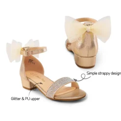Girls Low Heel Dress Sandals