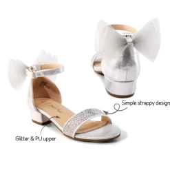 Girls Low Heel Dress Sandals