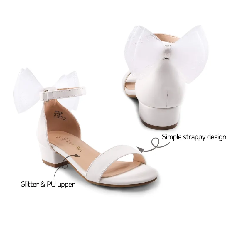 Girls Low Heel Dress Sandals