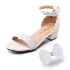 Girls Low Heel Dress Sandals