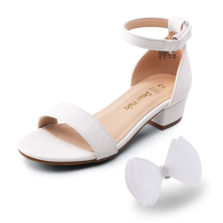 Girls Low Heel Dress Sandals