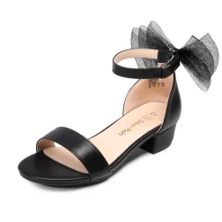 Girls Low Heel Dress Sandals