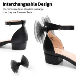 Girls Low Heel Dress Sandals