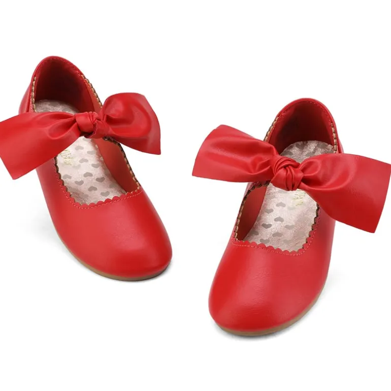 Girl's Mary Jane Bow Ballerina Flats