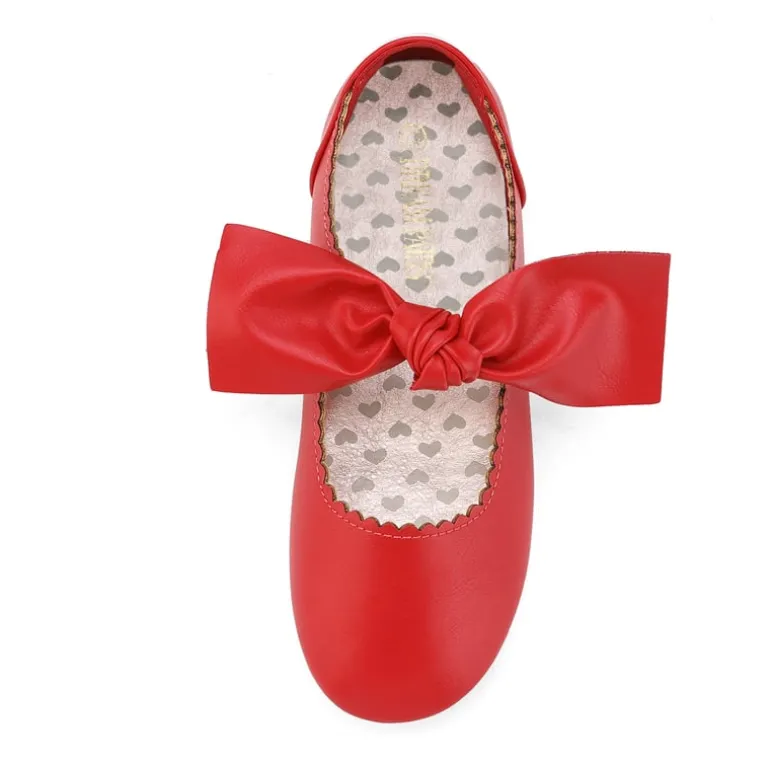 Girl's Mary Jane Bow Ballerina Flats