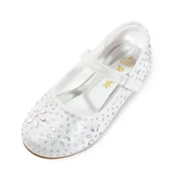 Girl's Mary Jane Buckle Rhinestone Flats
