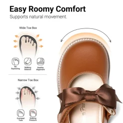 Girl's Mary Jane Dress Shoes with Removable Bow