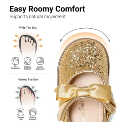 Girl's Mary Jane Dress Shoes with Removable Bow