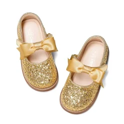Girl's Mary Jane Dress Shoes with Removable Bow