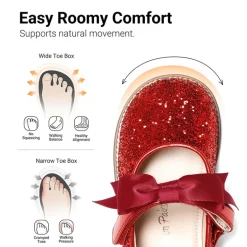 Girl's Mary Jane Dress Shoes with Removable Bow