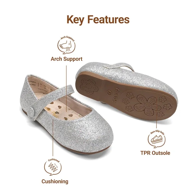 Girls’ Mary Jane Flats with Arch Support