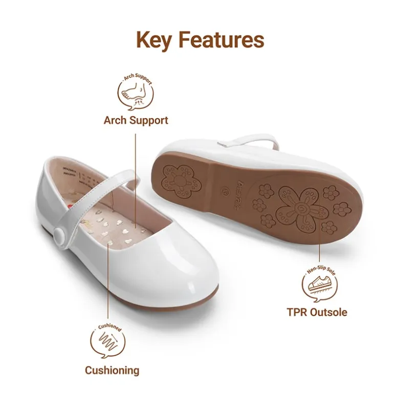 Girls’ Mary Jane Flats with Arch Support