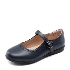 Girls' Mary Jane Flower Edge Dress Shoes
