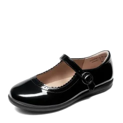 Girls' Mary Jane Flower Edge Dress Shoes