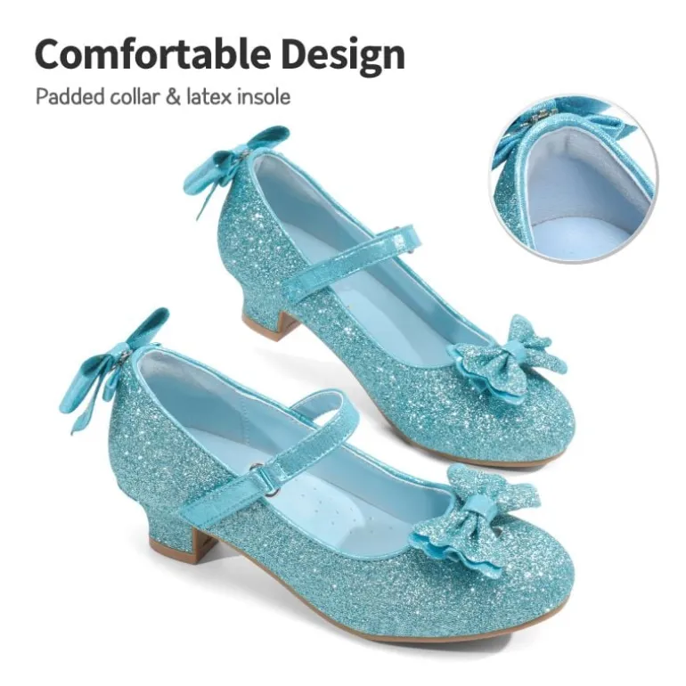 Girls Mary Jane Low Heel Dress Shoes
