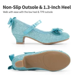 Girls Mary Jane Low Heel Dress Shoes