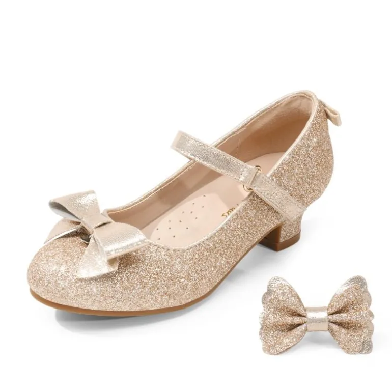 Girls Mary Jane Low Heel Dress Shoes