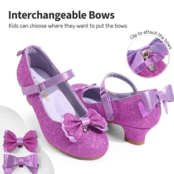 Girls Mary Jane Low Heel Dress Shoes