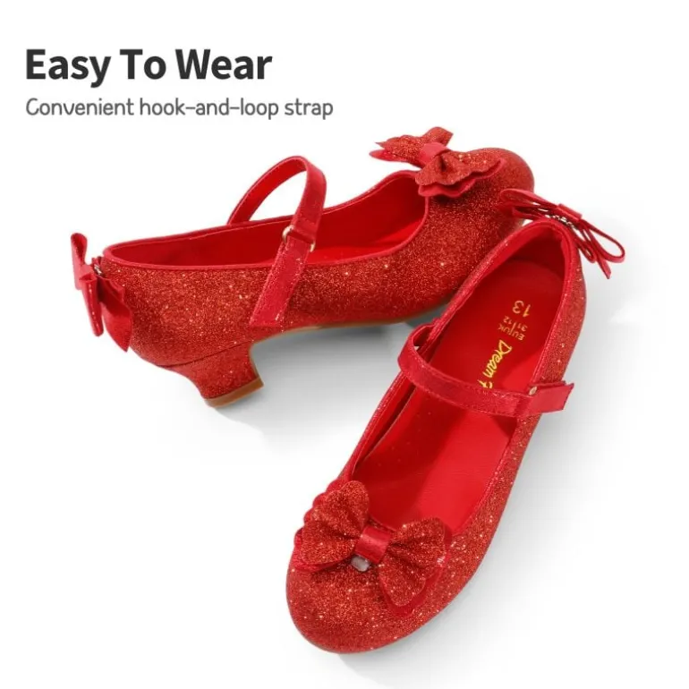 Girls Mary Jane Low Heel Dress Shoes
