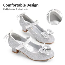 Girls Mary Jane Low Heel Dress Shoes