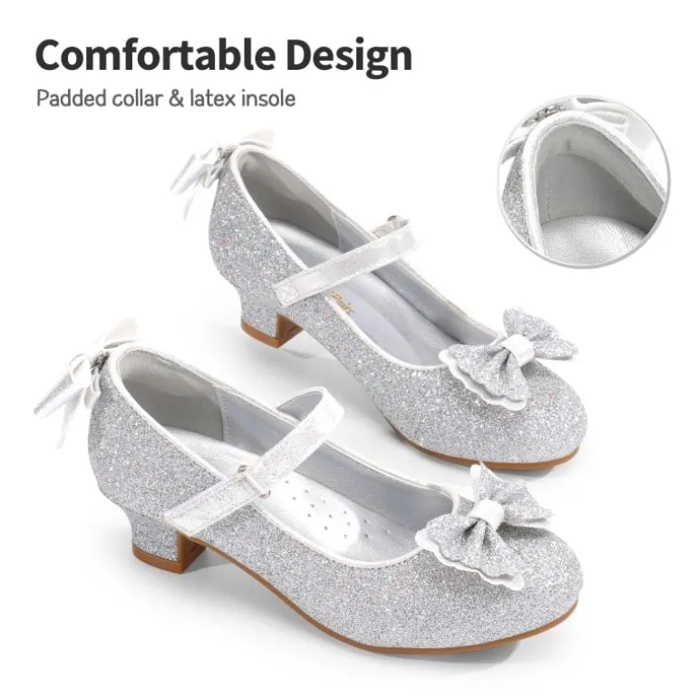 Girls Mary Jane Low Heel Dress Shoes