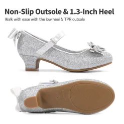 Girls Mary Jane Low Heel Dress Shoes