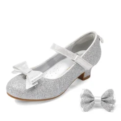 Girls Mary Jane Low Heel Dress Shoes