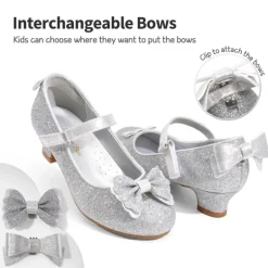 Girls Mary Jane Low Heel Dress Shoes