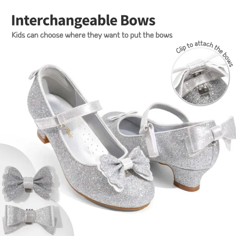 Girls Mary Jane Low Heel Dress Shoes