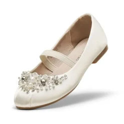 Girl's Mary Jane Pearl Ballerina Flats