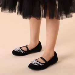 Girl's Mary Jane Pearl Ballerina Flats