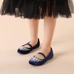 Girl's Mary Jane Pearl Ballerina Flats