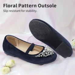 Girl's Mary Jane Pearl Ballerina Flats