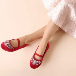 Girl's Mary Jane Pearl Ballerina Flats