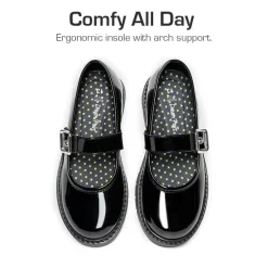 Girls’ Mary Janes Non-Slip School Shoes