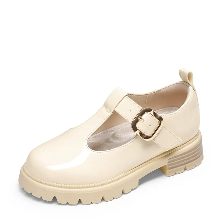 Girls' Mary Jane T-Strap Dress Shoes with Arch Support