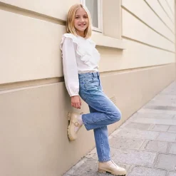 Girls' Mary Jane T-Strap Dress Shoes with Arch Support