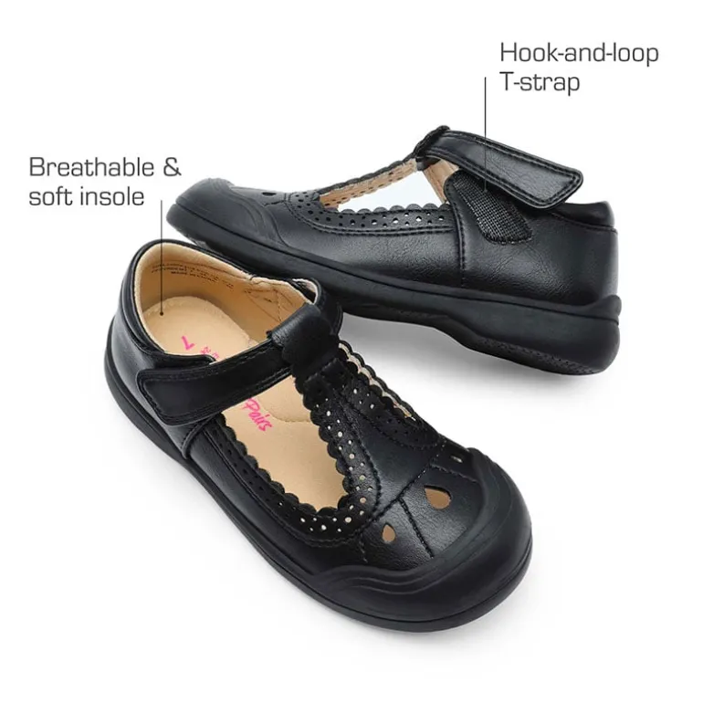 Girls' Mary Jane T-Strap School Flats