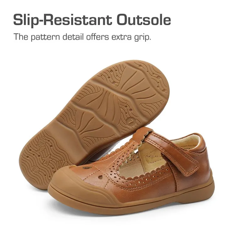 Girls' Mary Jane T-Strap School Flats