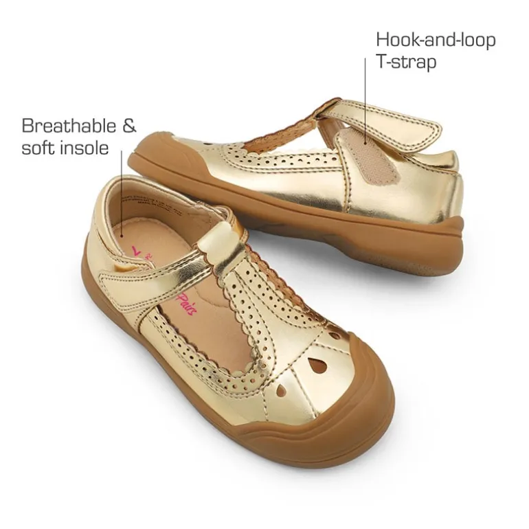 Girls' Mary Jane T-Strap School Flats