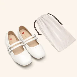 Girls’ Memory Foam Dress Flats with Arch Support