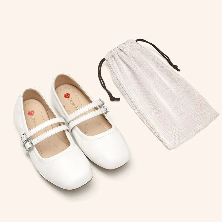 Girls’ Memory Foam Dress Flats with Arch Support
