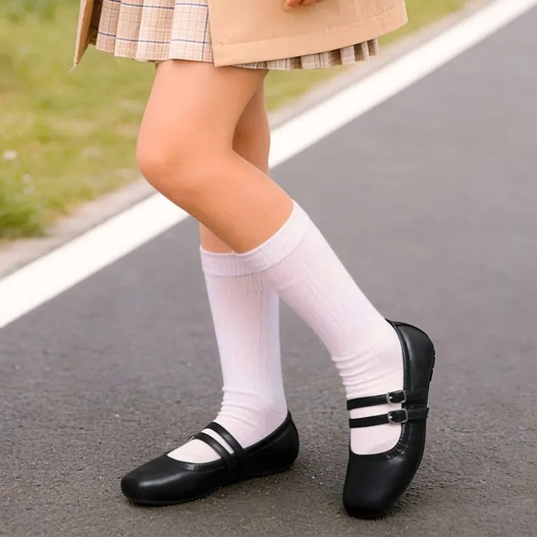 Girls’ Memory Foam Dress Flats with Arch Support
