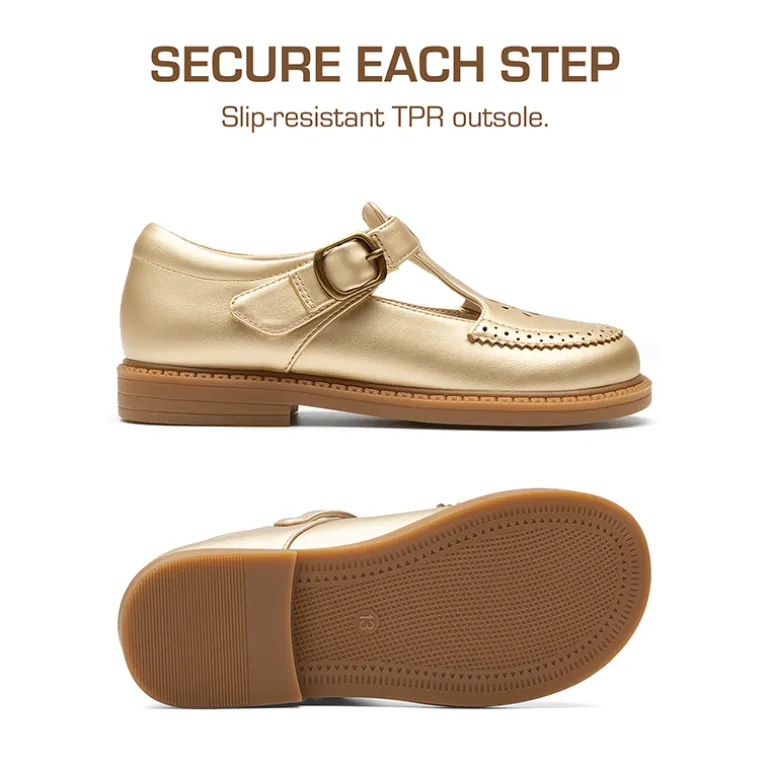Girls’ Non-Slip T-Strap Mary Janes